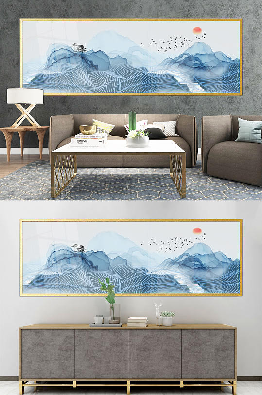 中式古风装饰画设计-众图网