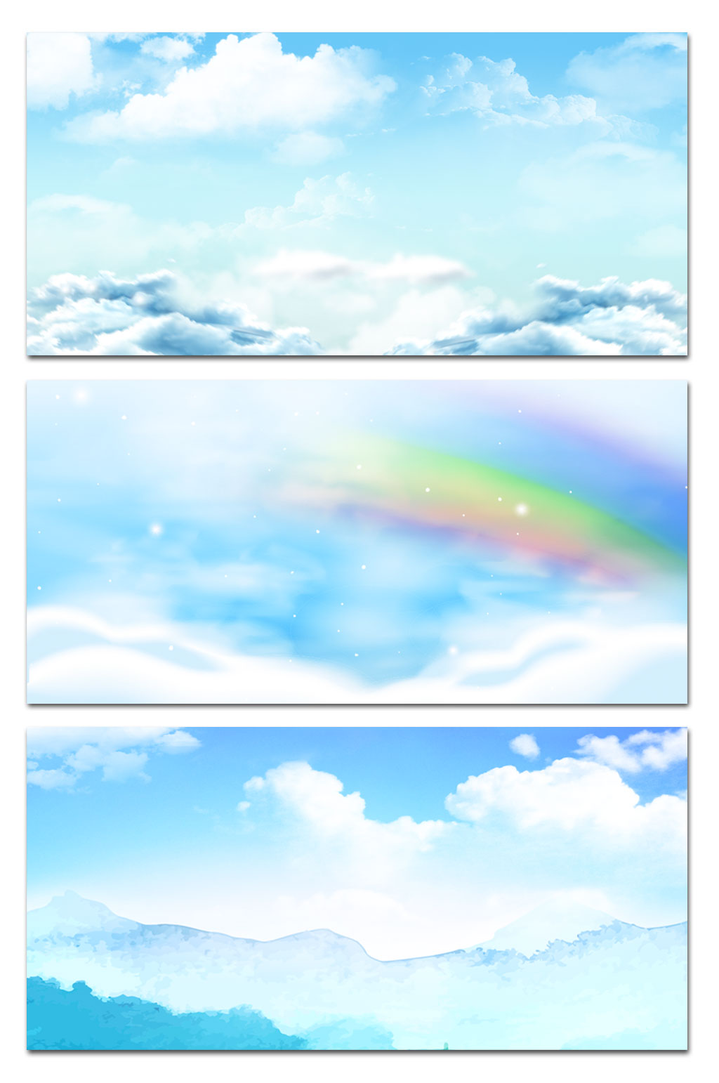 天空展板背景素材设计素材