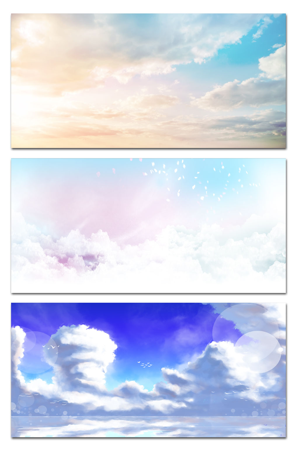 天空展板背景素材模板素材