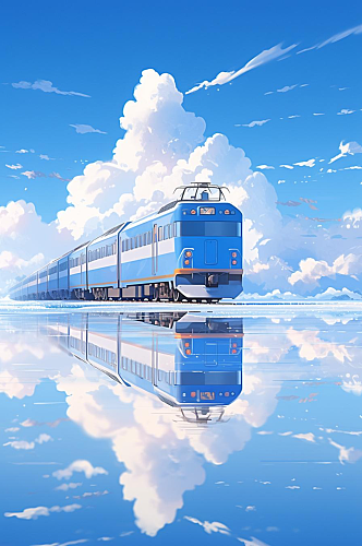 数字艺术创意高清列车图片