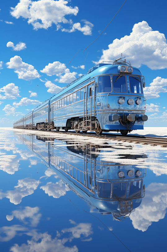 数字艺术创意高清列车图片
