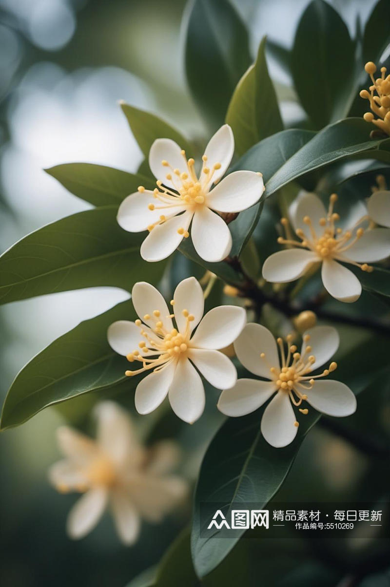 数字艺术金桂花卉素材