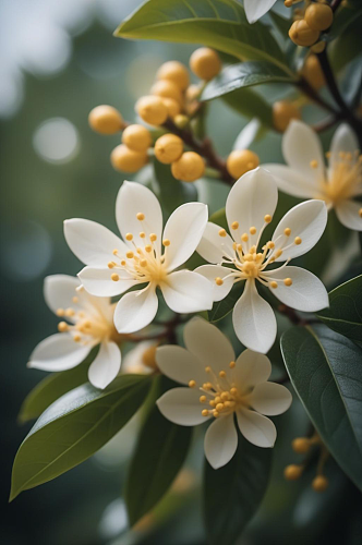 数字艺术金桂花卉