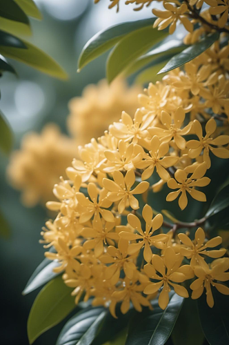 数字艺术金桂花卉