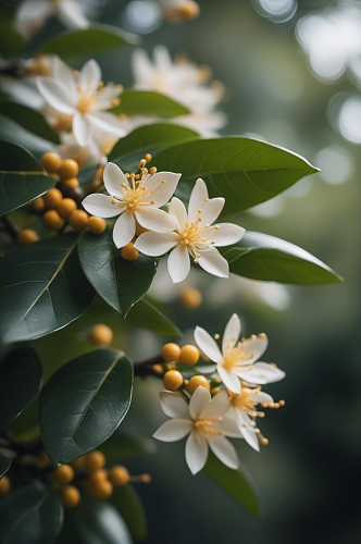 数字艺术金桂花卉