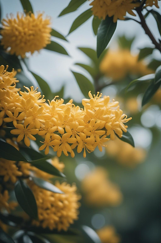 数字艺术金桂花卉