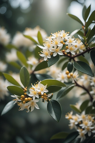 数字艺术金桂花卉