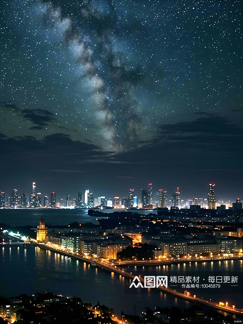 数字艺术风景摄影都市夜景素材