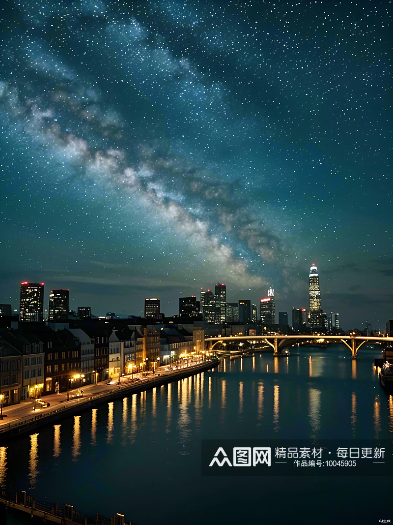 数字艺术风景摄影都市夜景自然摄影素材