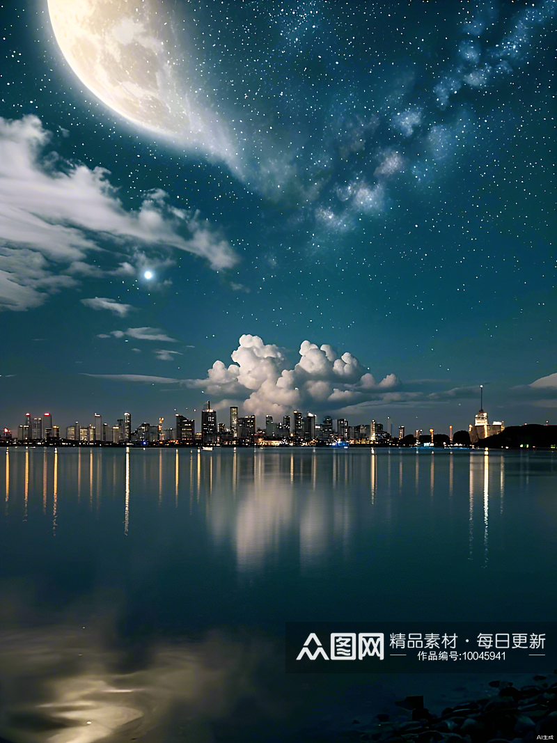 数字艺术风景摄影都市夜景自然摄影素材