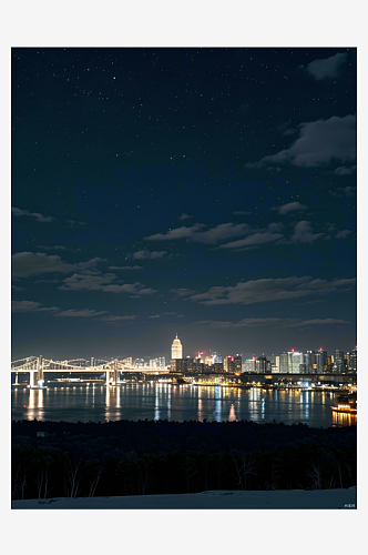 数字艺术风景摄影都市夜景