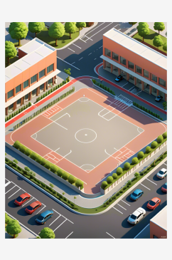 数字艺术停车场模型