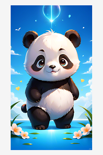 数字艺术熊猫ip熊猫形象设计治愈动物