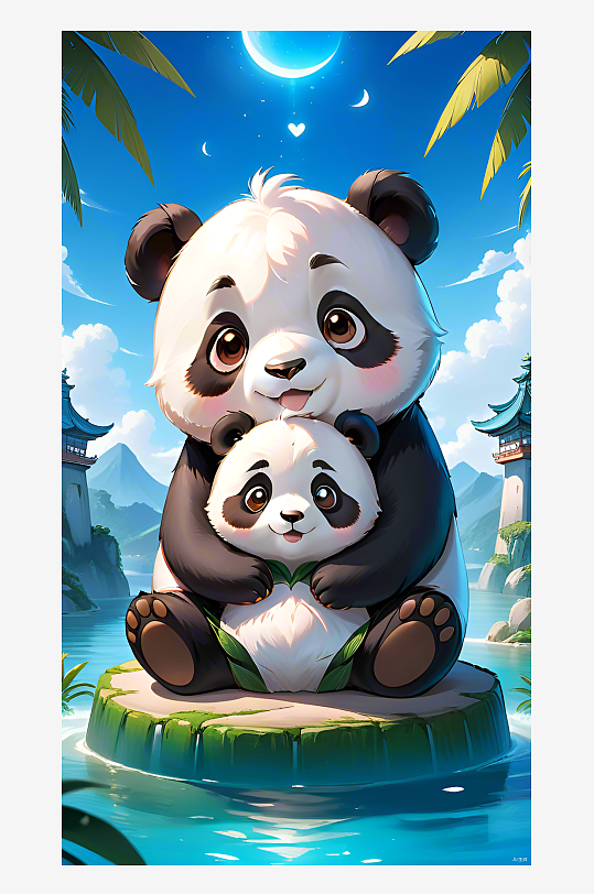 数字艺术熊猫ip熊猫形象设计