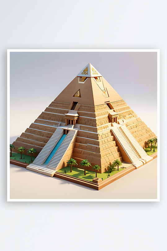 数字艺术金字塔模型