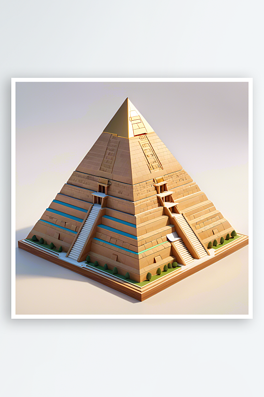 数字艺术金字塔模型