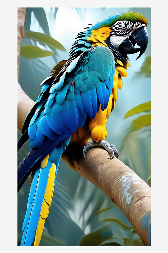 数字艺术金刚鹦鹉摄影动物壁纸
