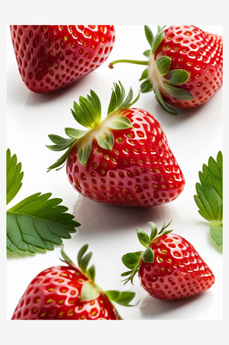数字艺术草莓海报背景