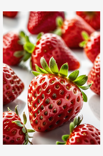 数字艺术草莓海报背景草莓摄影
