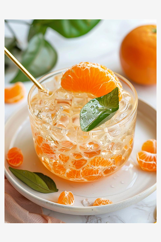 数字艺术甜橙酸奶饮饮品摄影
