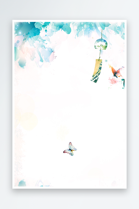 小清新信纸背景素材-众图网