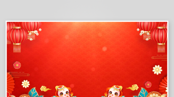 4K蛇年春节新春红色喜庆背景视频-众图网