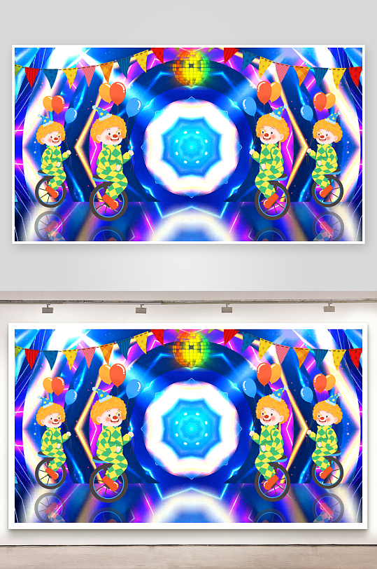 4K酷炫搞怪愚人节小丑视频背景AE模板愚-众图网