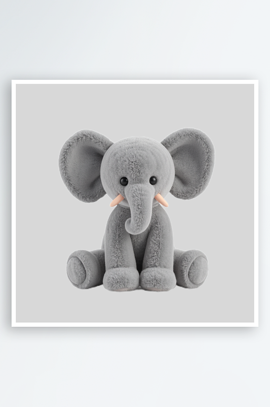 大象毛绒玩具免扣素材-众图网