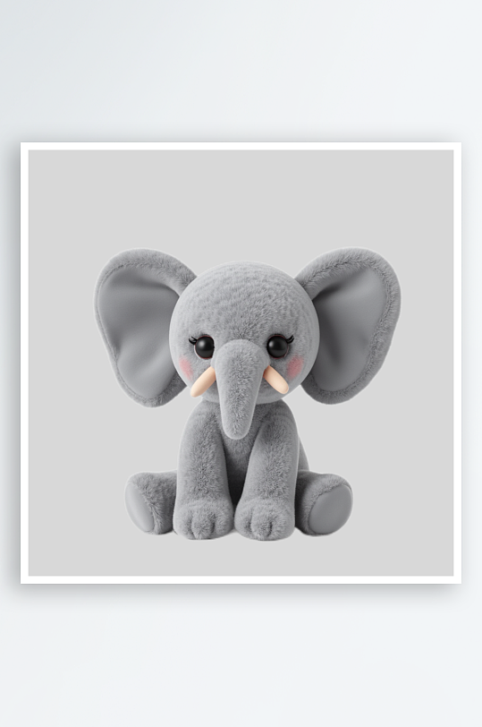 大象毛绒玩具免扣素材大象素材-众图网