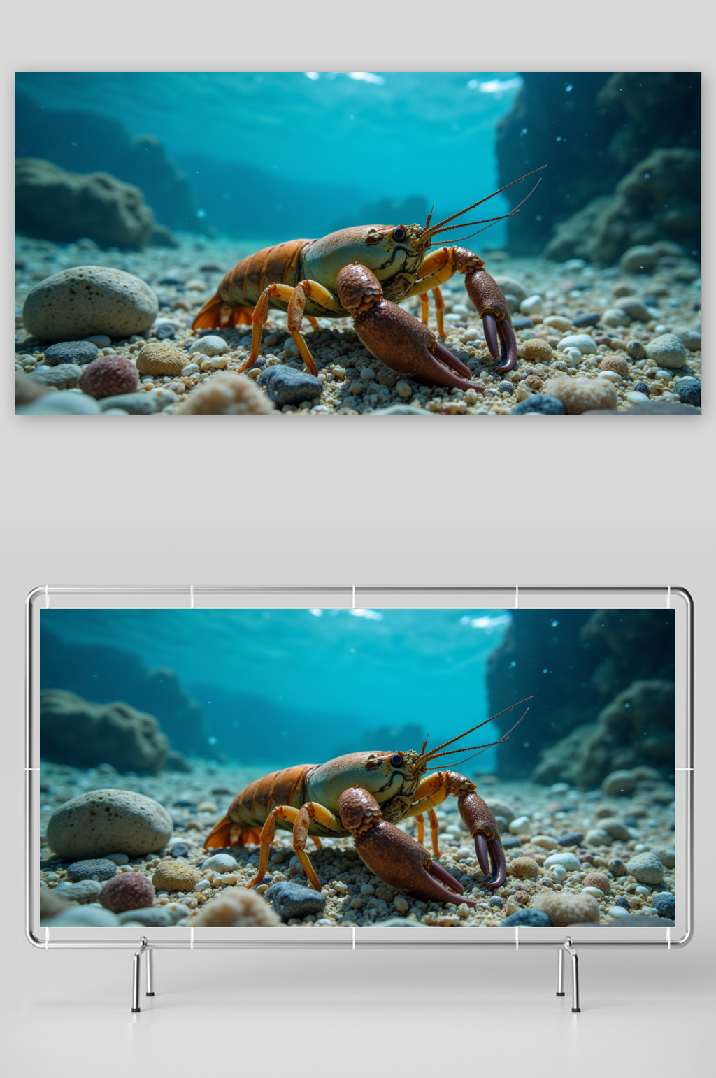 海洋世界海洋生物龙虾素材保护海洋生物素材