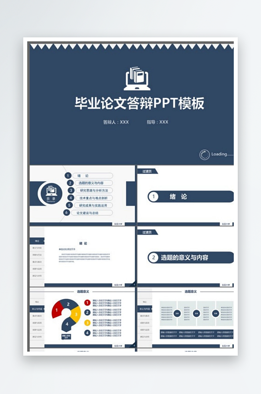 毕业论文答辩开题报告课题汇报学术报告毕业