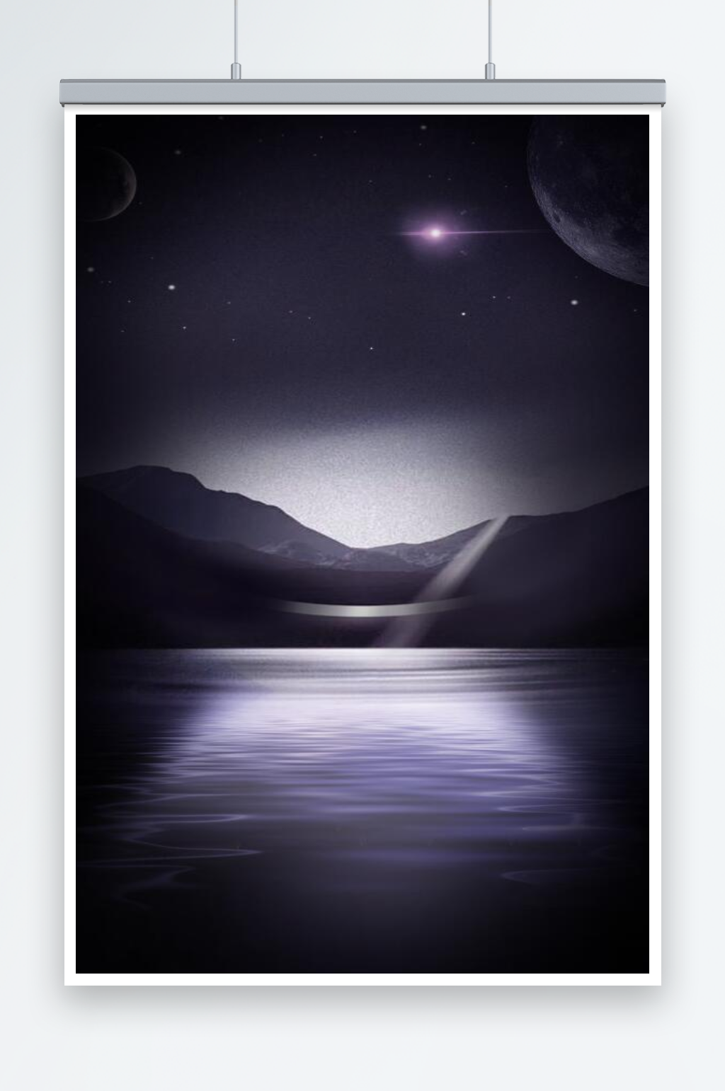 黑暗星辰大海背景素材