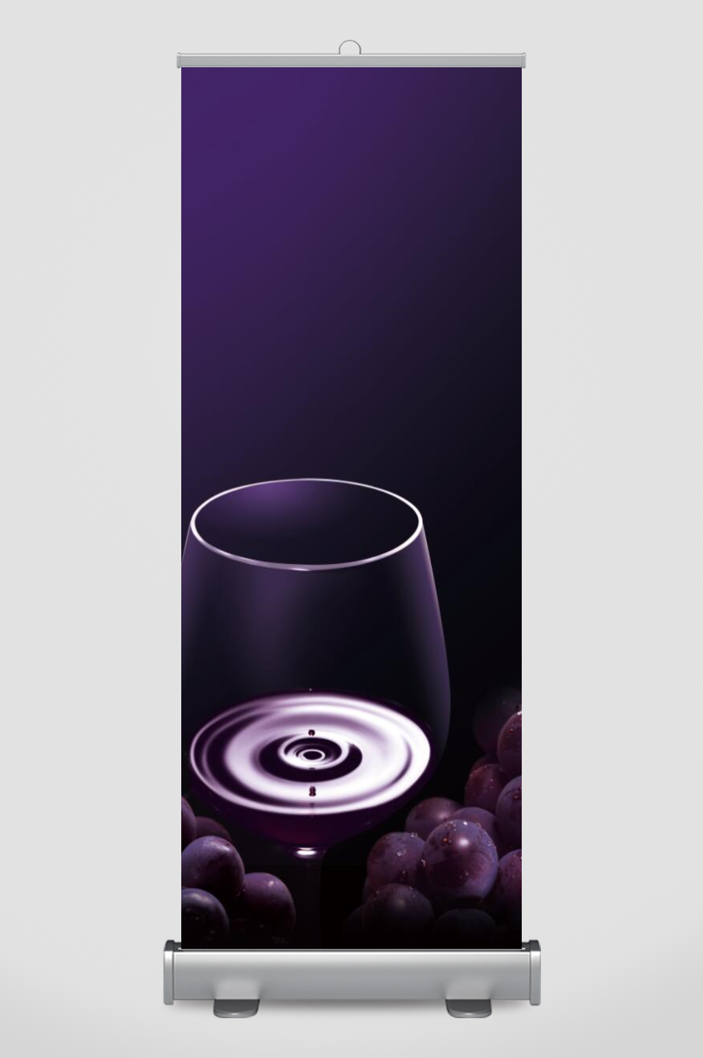 紫色葡萄酒杯背景素材