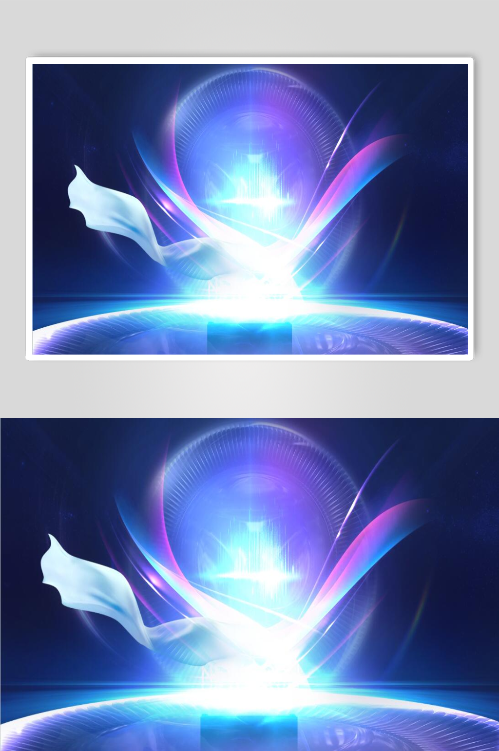 梦幻蓝色气泡背景素材