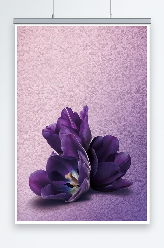紫花纹理墙元素背景