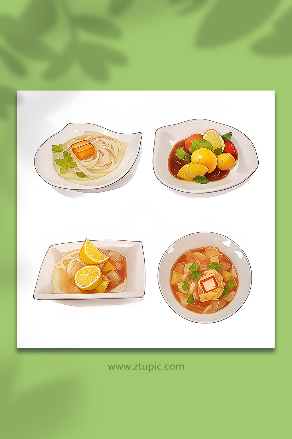 四份诱人美食素材88素材