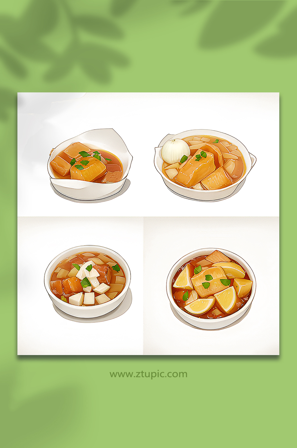 四份诱人美食素材132素材
