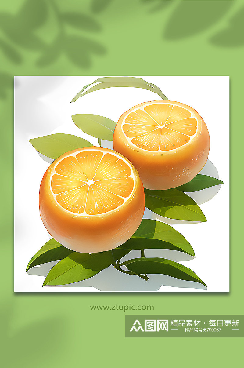 橙皮类橙子水果10素材