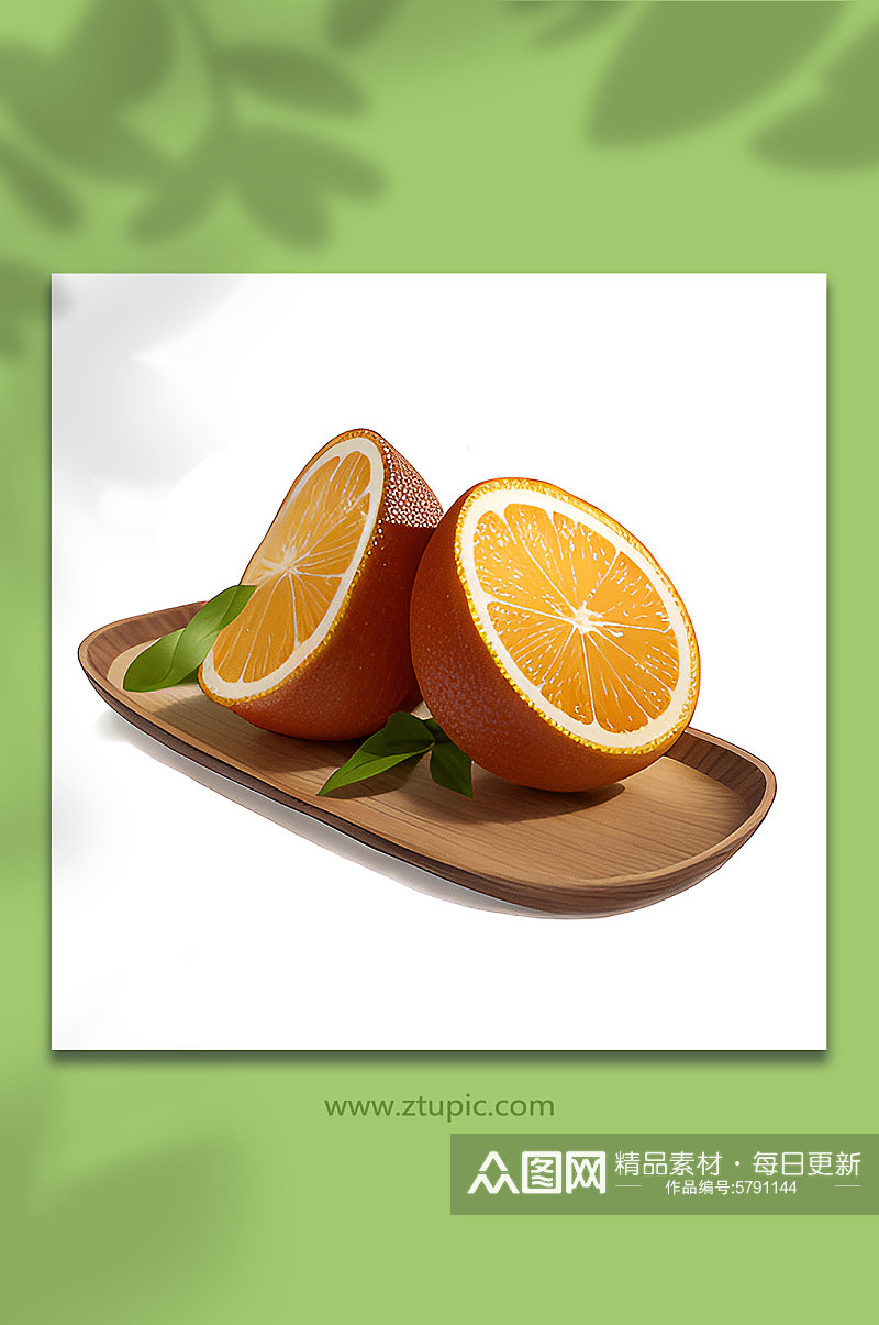 美味诱人橙皮水果7素材
