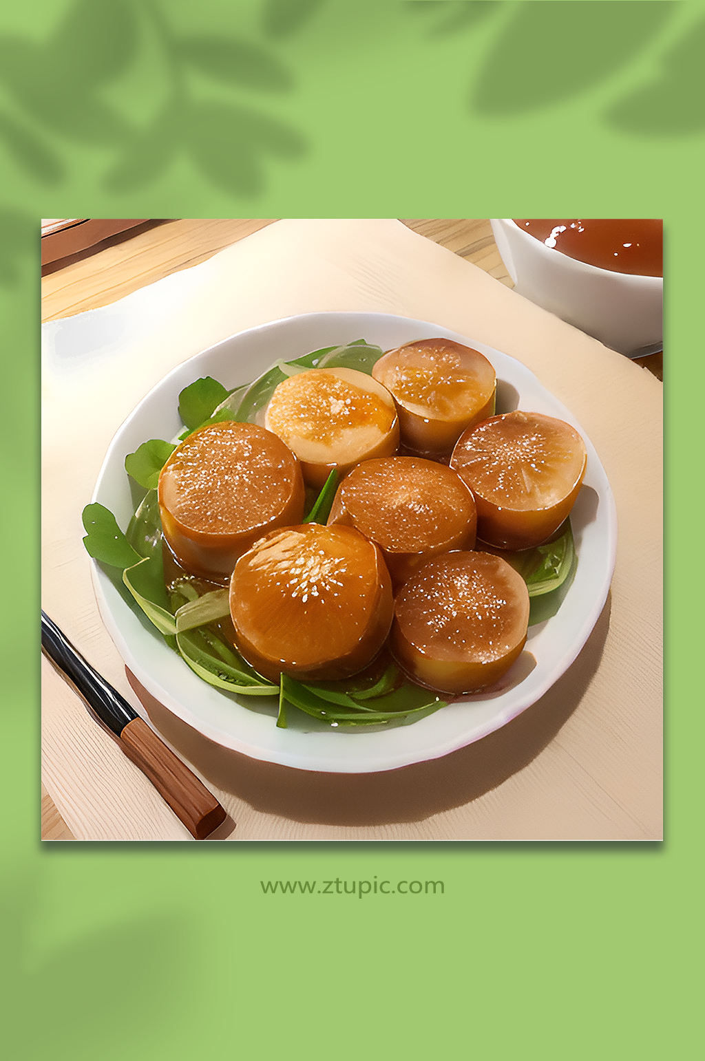 棕色丰盛圣诞节晚餐311素材
