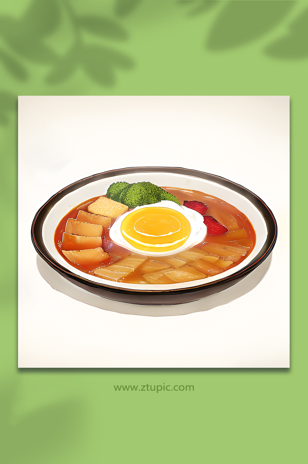 汤类料理美食素材7素材