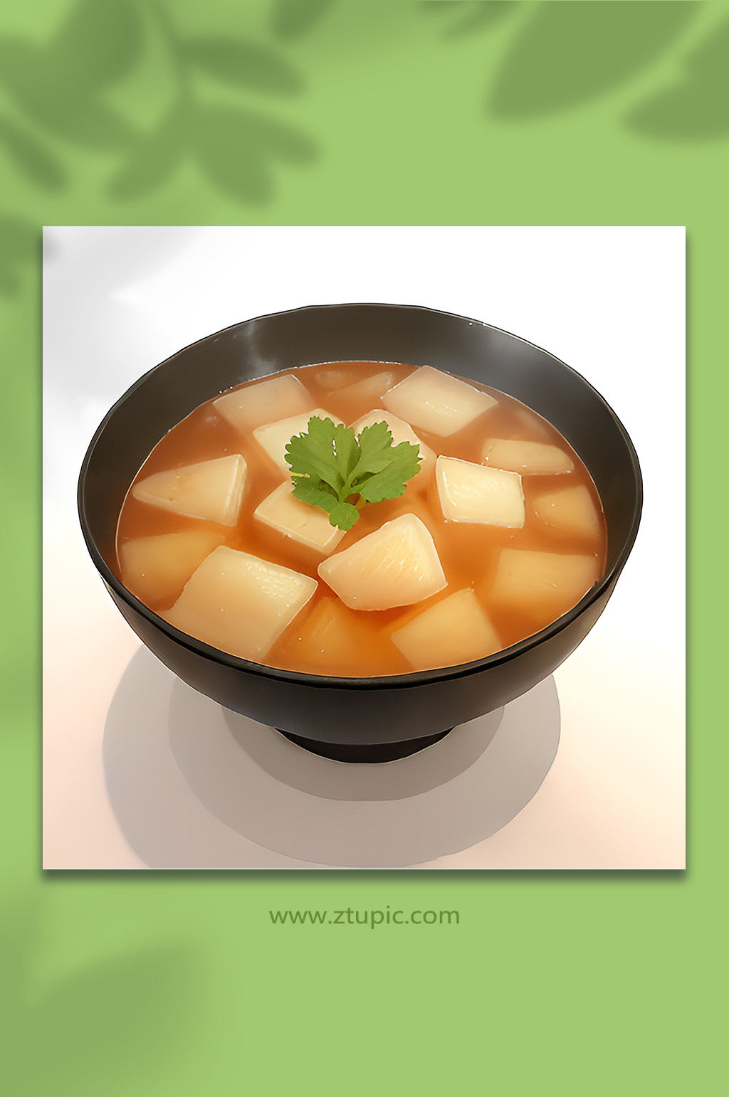 餐饮美食素食汤类元素素材
