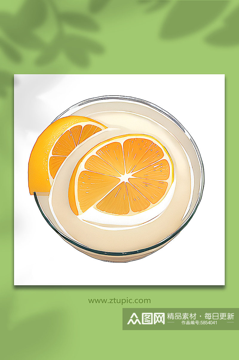 柠檬美食水果饮料元素素材