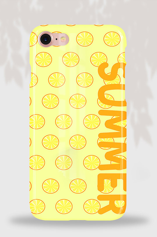 60卡通水果风夏天黄色柠檬手机壳
