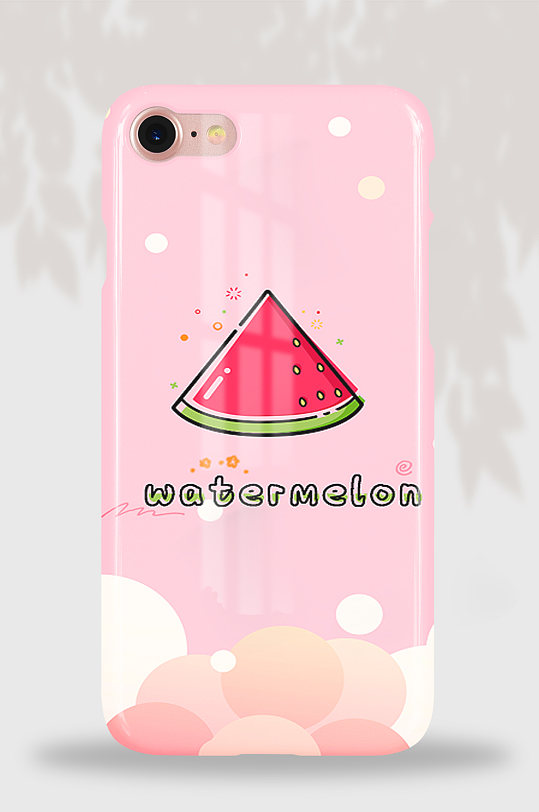 59卡通水果西瓜手机壳粉色可爱