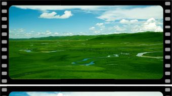 草原蒙古包马群羊群舞蹈晚会演出表演舞台-众图网