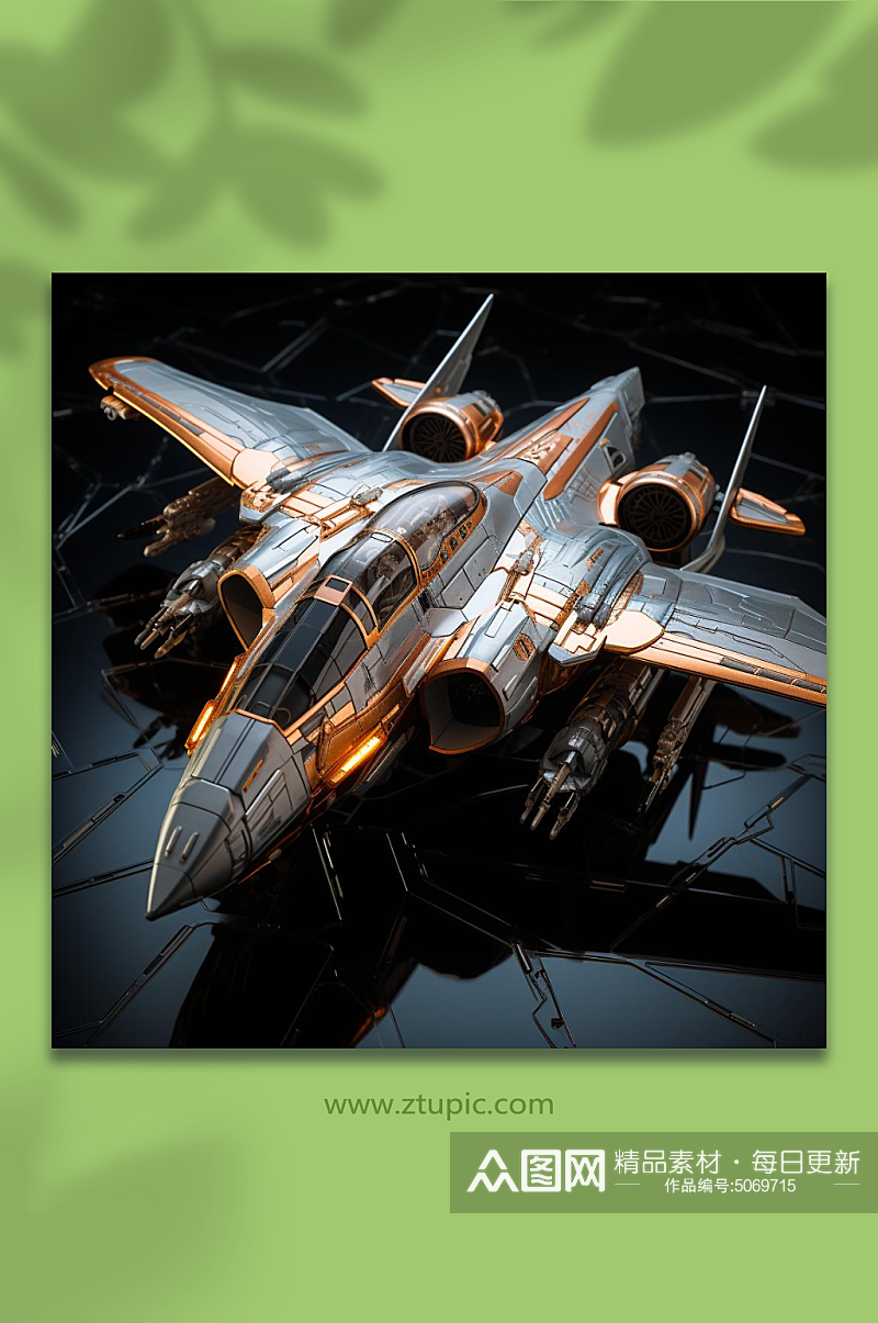 数字艺术透明飞机模型素材