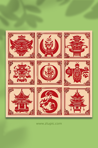 数字艺术传统中国风版画