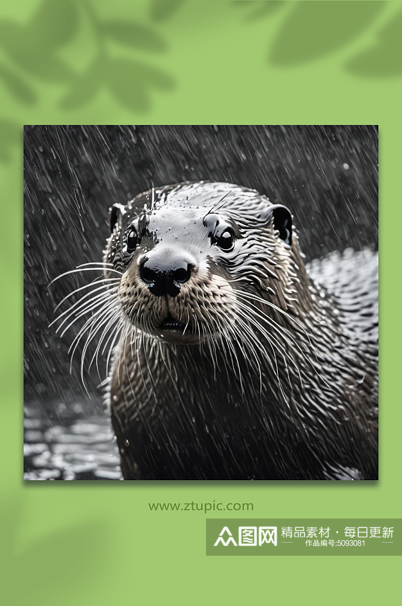 数字艺术海豹动物摄影素材
