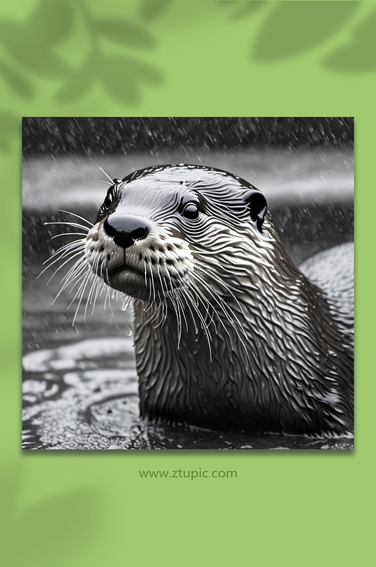 数字艺术海豹动物摄影